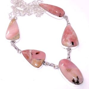 Pink Peruvian Opal Necklace